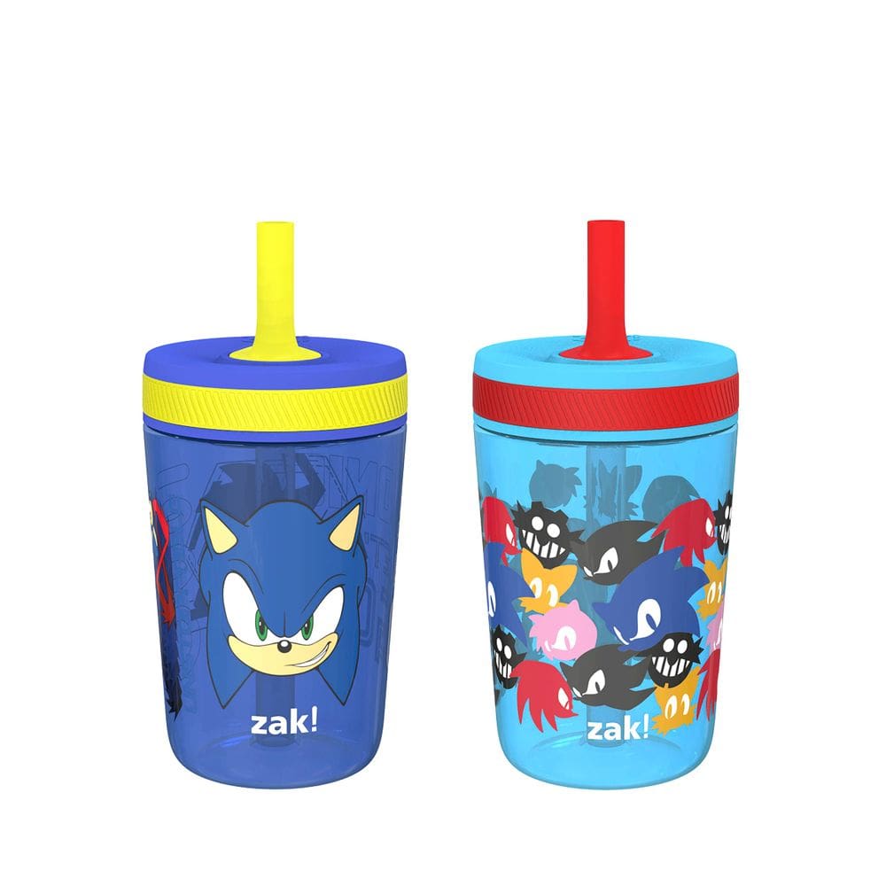 Copo Zak Designs Sonic the Hedgehog Kelso, pacote com 2 unidades de 450 ml
