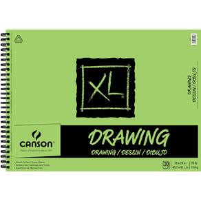 Bloco de Desenho Canson Side Wire XL Series 18x24 cm 114g 30 folhas