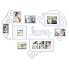 Moldura para fotos Jerry & Maggie Plaque College Valentine White