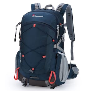 Mochila de caminhada MOUNTAINTOP 40L leve com capa de chuva