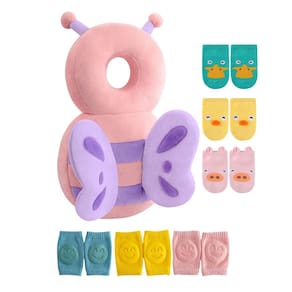 Almofada protetora de cabeça de bebê JunNeng Toddler Walker com joelheiras