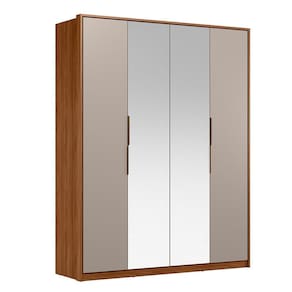 Guarda Roupa Casal Attore 4 Portas com 2 Espelhos - Demartêz