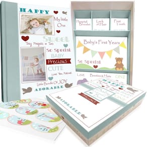 Baby Memory Book NEXT MOMMY para bebê menino ou menina de +5 anos