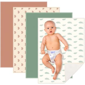Trocador de fraldas para bebês Geelin 20x28cm em couro PU 4 estilos