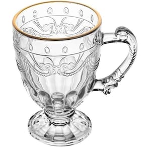 Caneca Cristal Ecológico C/fio Ouro Imperial 190ml - Lyor