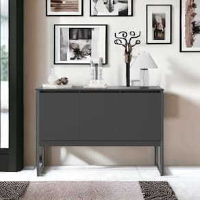 Buffet Aparador com 3 Portas Miami Preto Onix