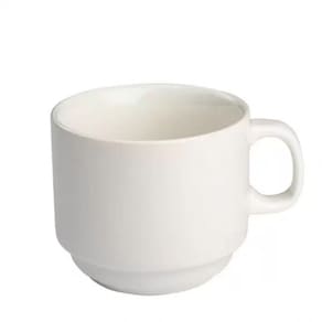 Jogo 12 Xicaras Cha Branca S/pires Empilhavel 200ml Porcelart