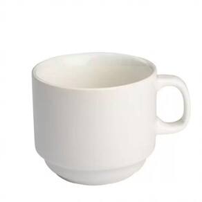 Conjunto 10 Xicaras Cha Sem Pires Empilhavel 200ml Porcelart