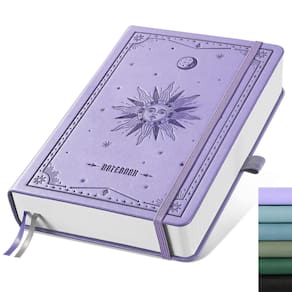 Caderno de anotações EMSHOI Blank 320 páginas A5 100gsm de couro