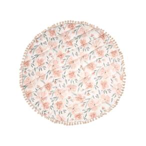Tapete de atividades para bebês Crane Baby Pink Floral 40x40cm
