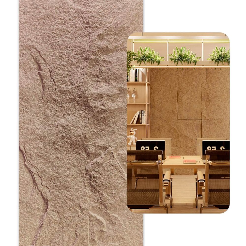 Pedra Leve Rocha 3D Cor Cinza 1.20m X 0,60m