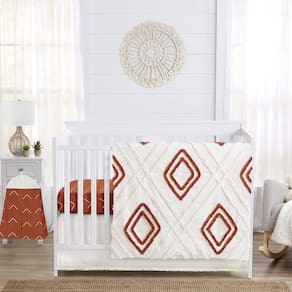 Conjunto de cama de berço Sweet Jojo Designs Boho Diamond 4 peças