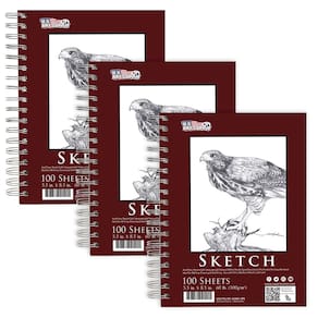 Sketch Book Pad U.S. Art Supply 14 x 21,6 cm Pacote com 3.100 folhas