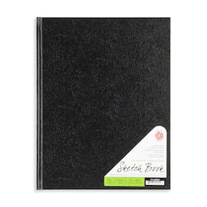 Caderno de esboços Pentalic Hardbound 8,5x11 110 folhas preto