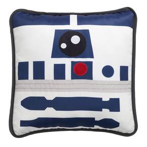 Almofada decorativa Lambs & Ivy Star Wars R2D2 33x33cm