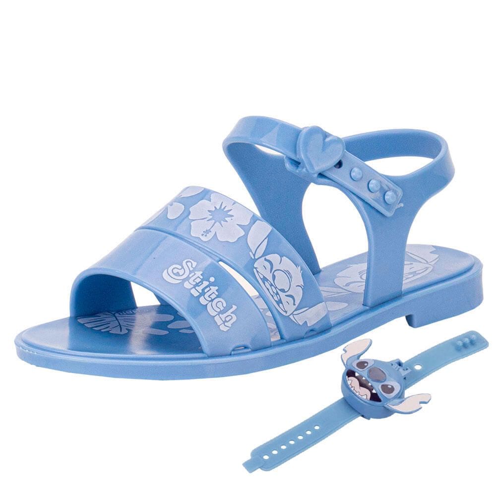 Kit Sandalia Infantil Disney E Relógio Stitch Time Grendene Kids 23248