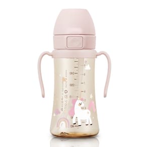 Copo Sippy Cup GROSMIMI Flip Top à prova de derramamento PPSU 300 ml Unicórnio