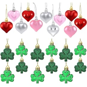 Ornamentos MixTeach Dia dos Namorados Heart and Shamrock x48