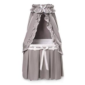 Canopy Bassinet Badger Basket Majesty com colchão e armazenamento