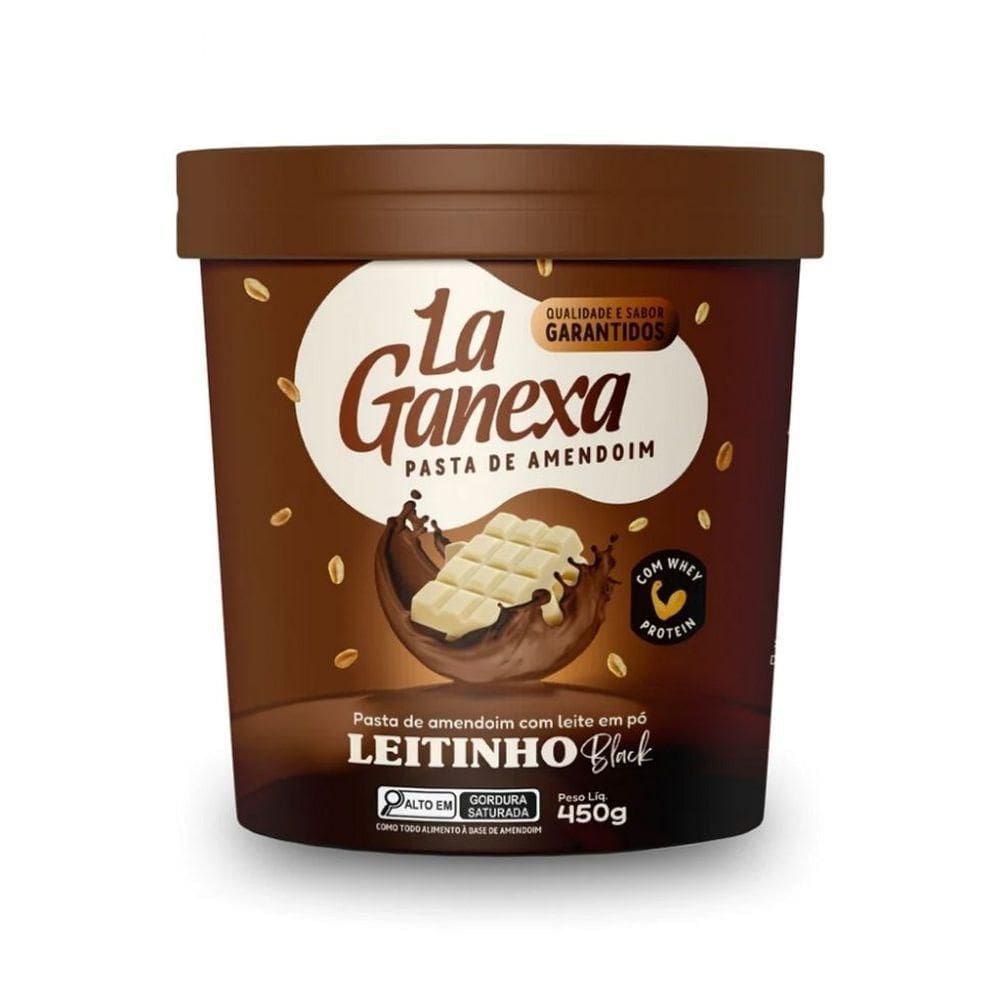 Pasta De Amendoim Integral Gourmet (450g) - Sabor: Leitinho Black