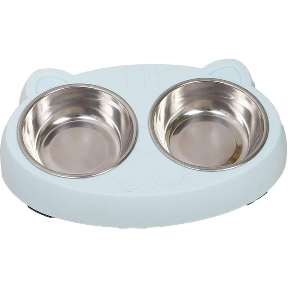 Comedouro Tigela Dupla com Tigela Removível 26x17cm