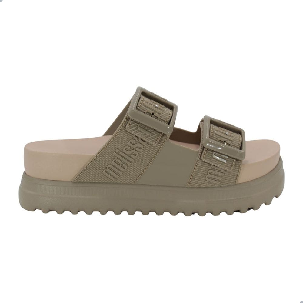 Tamanco Melissa Cozy M-Lover Platform Bege Medio