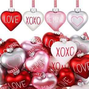 Enfeites de Dia dos Namorados Vinsot Heart Tree Decor 6 cm 12 unidades