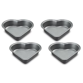 Conjunto De Mini Formas Cuisinart Corações 4 Peças Cmbm-4Hrt1