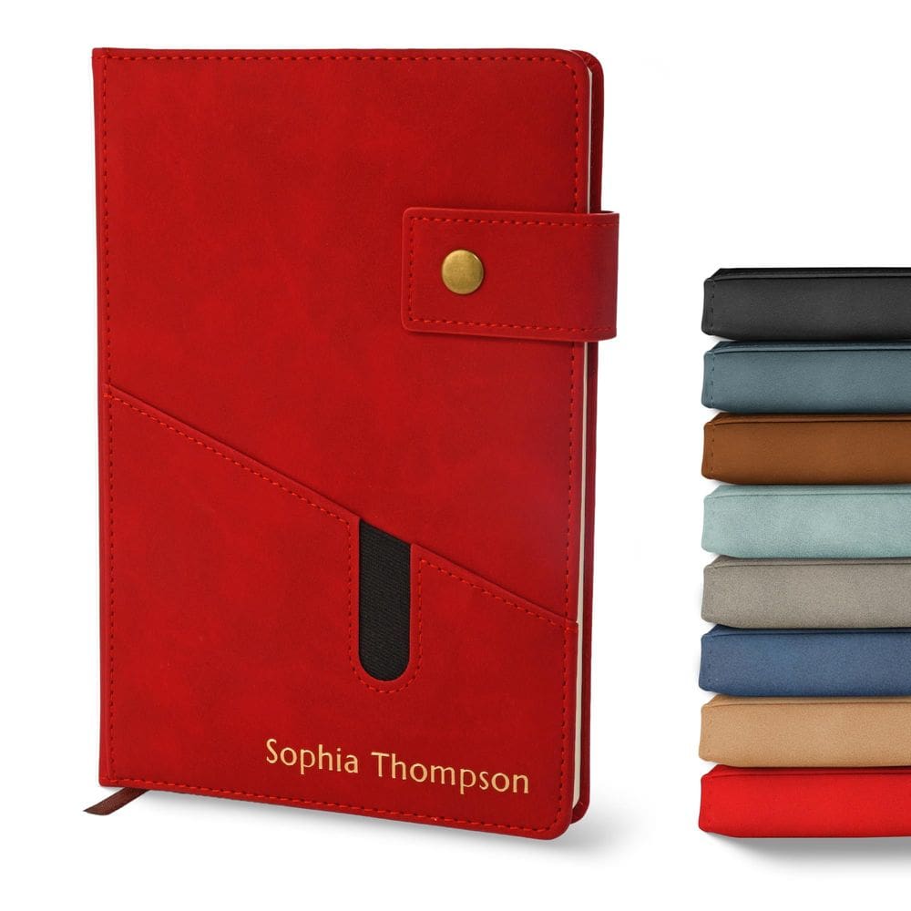 Notebook Promot Diário personalizado forrado em couro A5