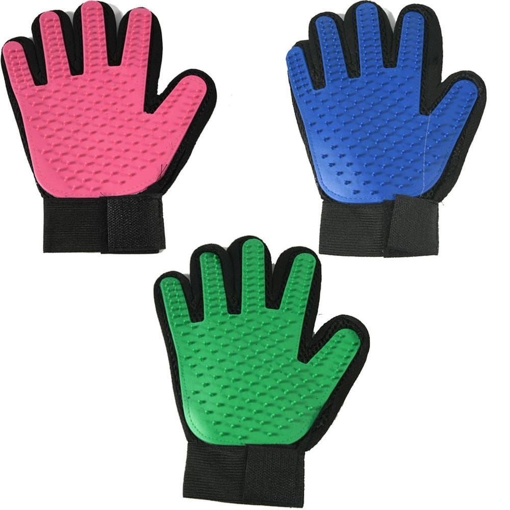 Luva Escova Tira Pelos Pet para Cachorros 28x18cm