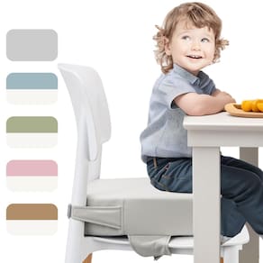 Assento elevatório E1F1NN DOT Toddler para mesa de jantar com fivelas de segurança