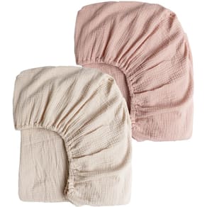 Lençóis de berço Konssy Muslin 100% algodão para berço padrão