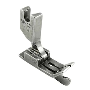 Pé Calcador Pesponto Lado Esquerdo C. Guia Reta Industrial 3mm Sp-18l 1/8