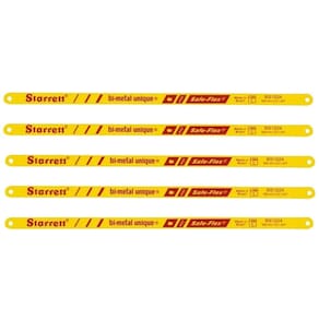 Lâmina Serra Manual 12 POL Bimetal 24 Dentes com 5 Unidades 1224 STARRETT