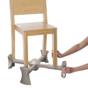 Assento elevatório KABOOST para cadeira de cozinha de cor natural