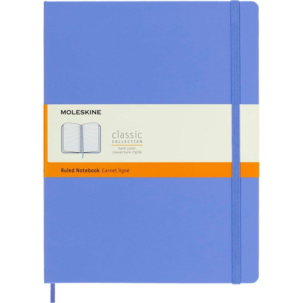 Caderno Moleskine Classic com capa dura XL azul hortênsia