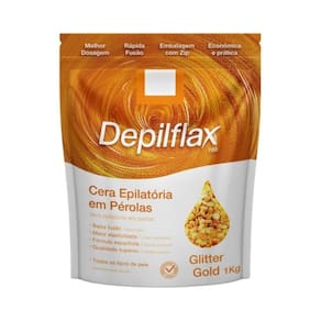Depilflax Cera Epilatória Em Pérolas Gliiter Depilflax 1Kg