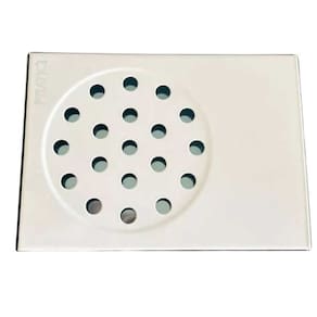 Ralo Inox Branco Brilho Para Box Banheiro - Pratic Ralo