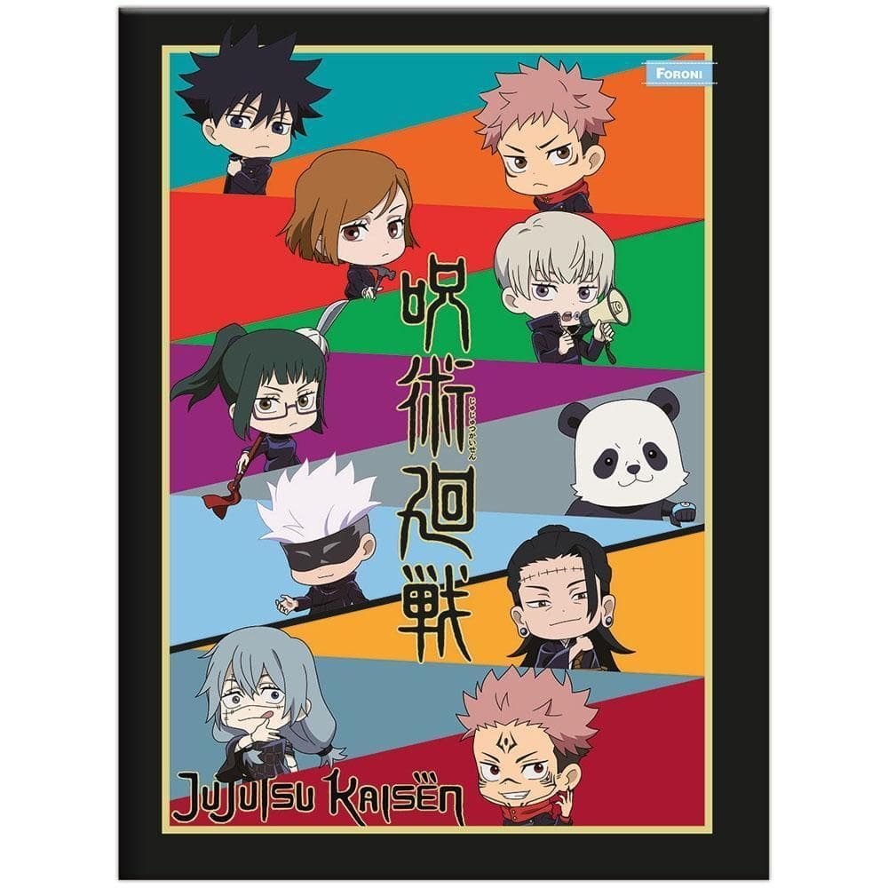 Caderno Brochurão 80Fls Jujutsu Kaisen Preto Foroni