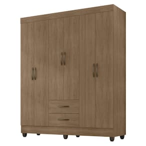 Guarda Roupa Casal com 6 Portas Guararapes Carvalho Oak