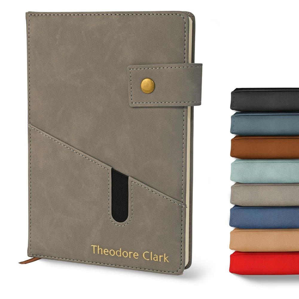 Notebook Promot Diário personalizado forrado em couro A5