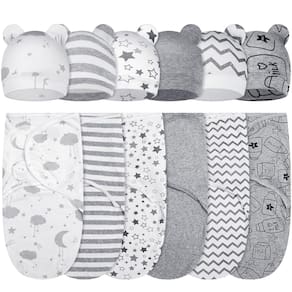 Conjunto de cobertores Baby Swaddle Ramede, pacote com 6 chapéus de 0 a 3 meses