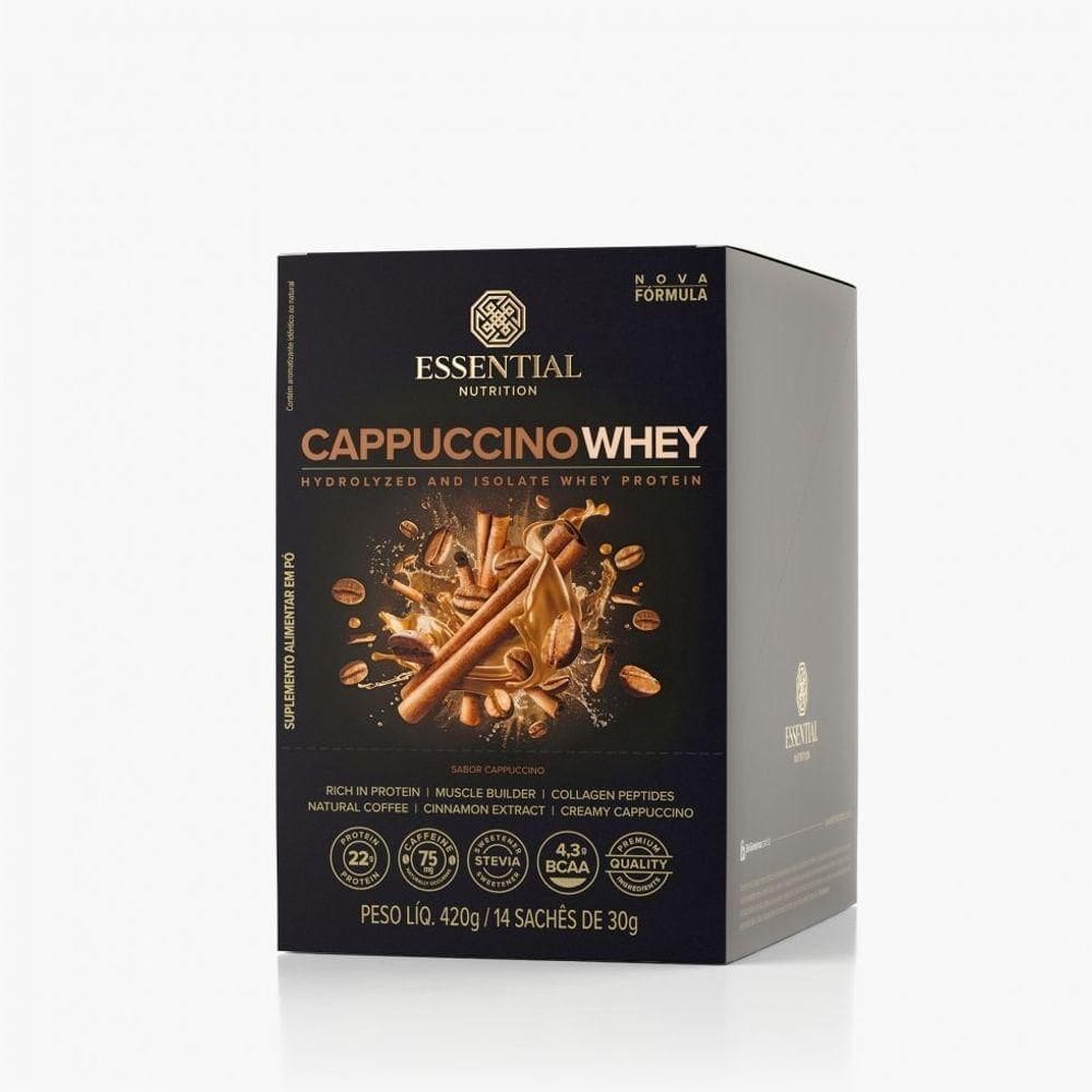 Cappuccino Whey Display (14 Sachês De 30g) - Sabor: Cappuccino
