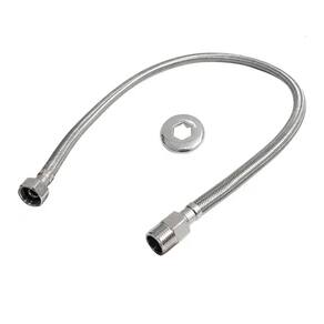 Engate Flexivel Inox Macho Femea 1/2 X 080CM - Blukit