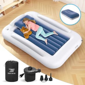 Cama de viagem inflável para crianças Deeteck Portable 152 cm com bomba