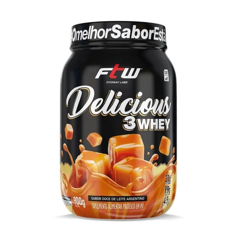 Delicious 3whey (900g) - Sabor: Doce De Leite Argentino