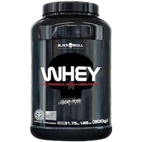 Whey Protein Pote (900g) - Sabor: Morango.