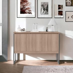Aparador Buffet com 3 Portas Bari Montana Preto