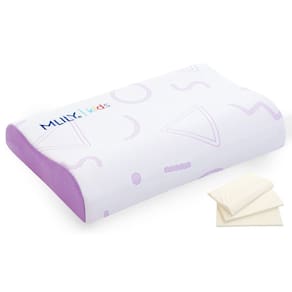 Almofada viscoelástica infantil MLILY ajustável 30x50cm roxa