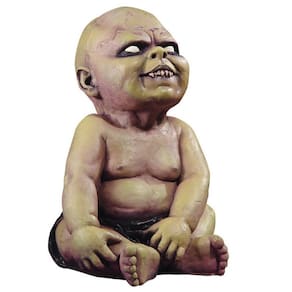 Decoração Halloween FX Zombie Baby, suporte de látex de 40 cm de altura